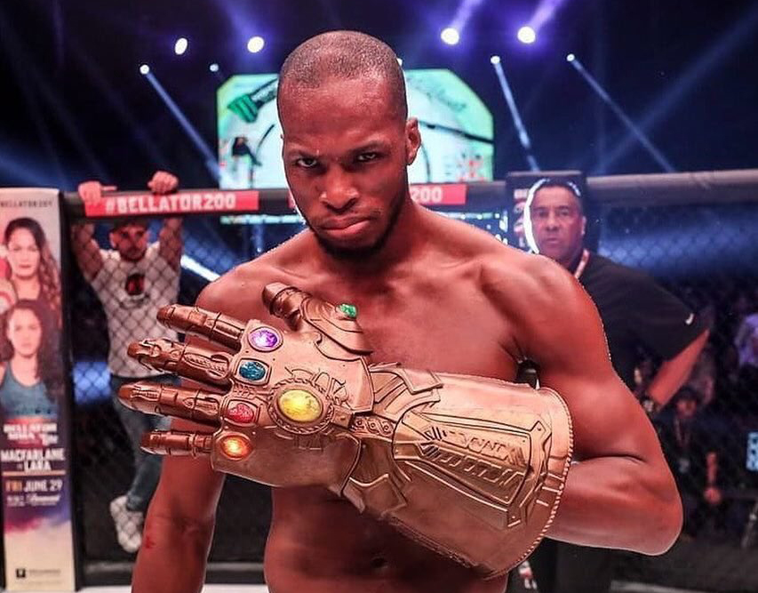 Mma Fighter Michael Page Uses Fortnite Dances And Infinity Gauntlet To